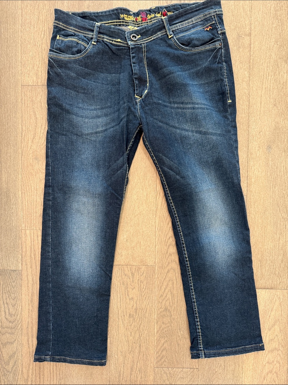 Celebrity Jeans Mens 38  Dark Wash Straight Leg Denim‎ Jeans Blue 5 Pocket